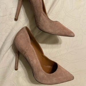 Steve Madden Pink / Tan Suede Pumps